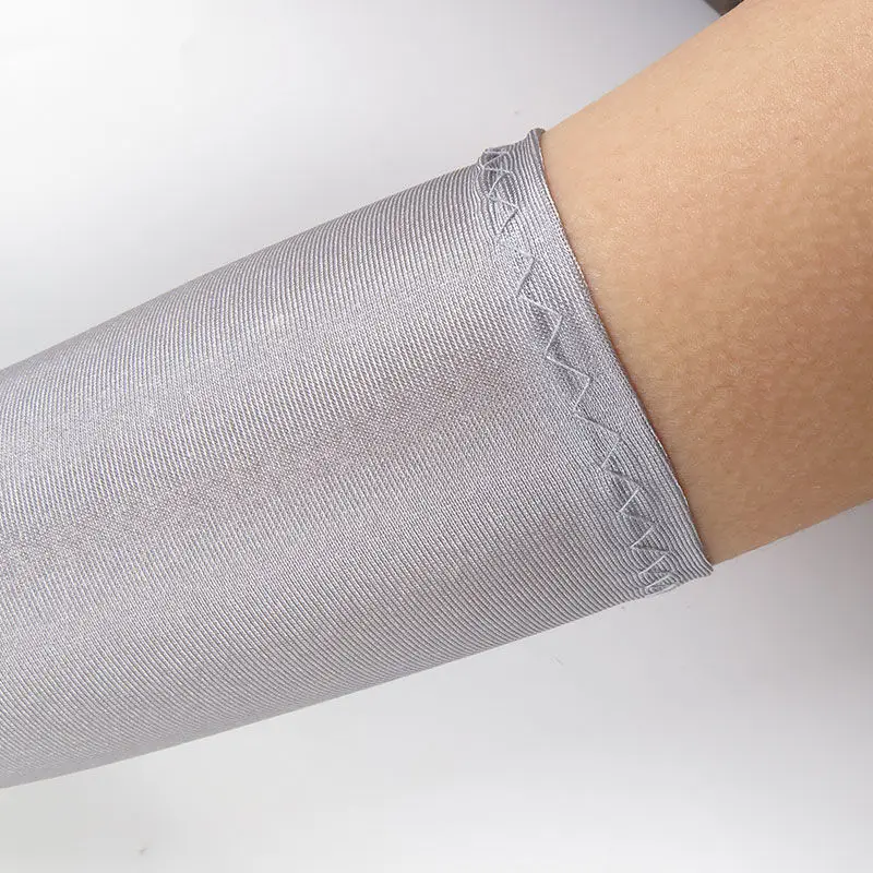 52CM Women Elegant Solid Spandex Thin Soft Stretch Sun Protection Stage Performance Driving Riding Cosplay Party Long Gloves