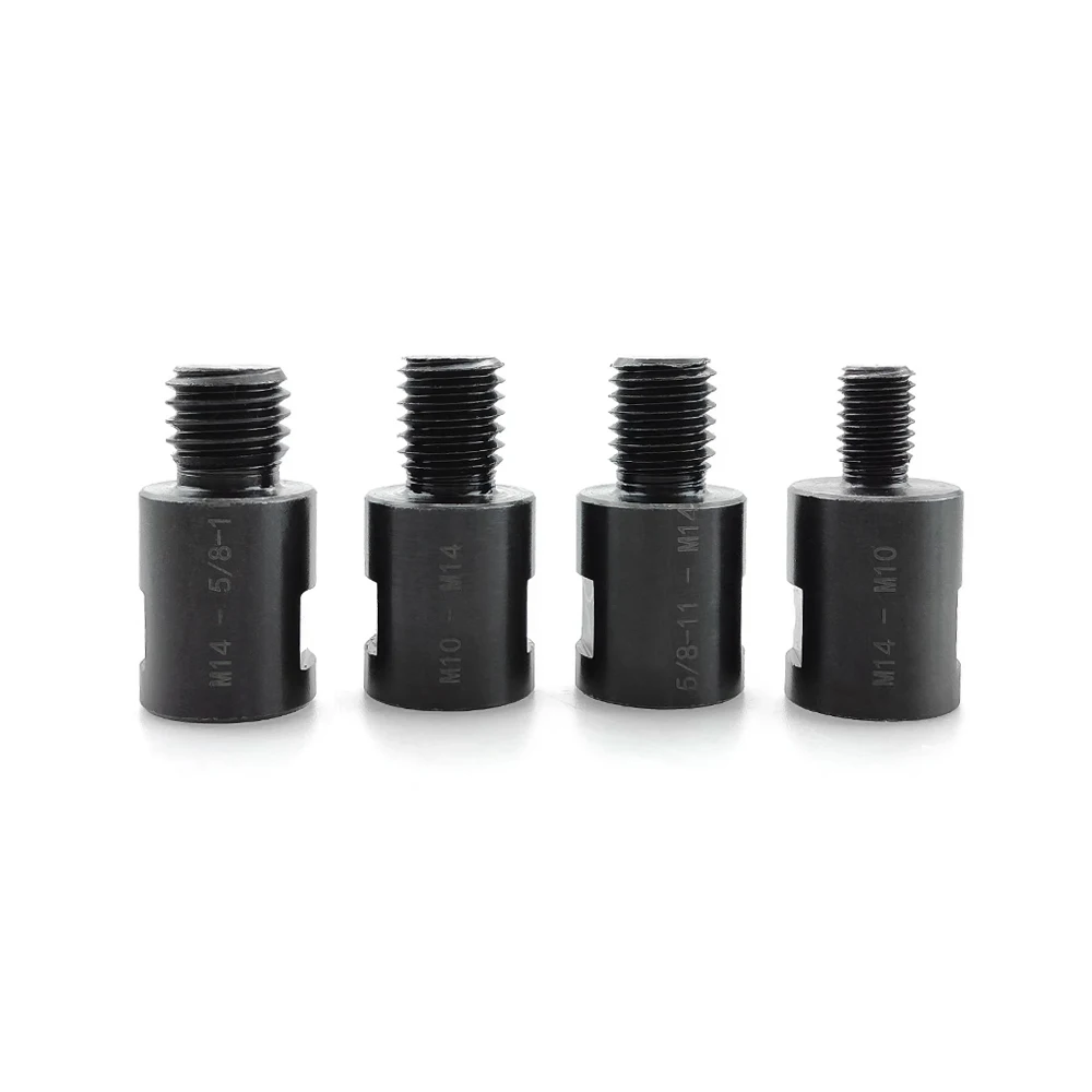 M14 M10 5/8-11'' Adapter Angle Grinder Thread Converter Adaptive Shaft Connector Polished for Diamond Core Drill Bits Hole Saw