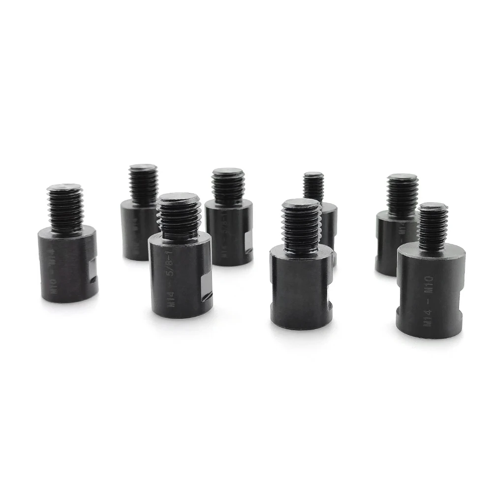M14 M10 5/8-11'' Adapter Angle Grinder Thread Converter Adaptive Shaft Connector Polished for Diamond Core Drill Bits Hole Saw