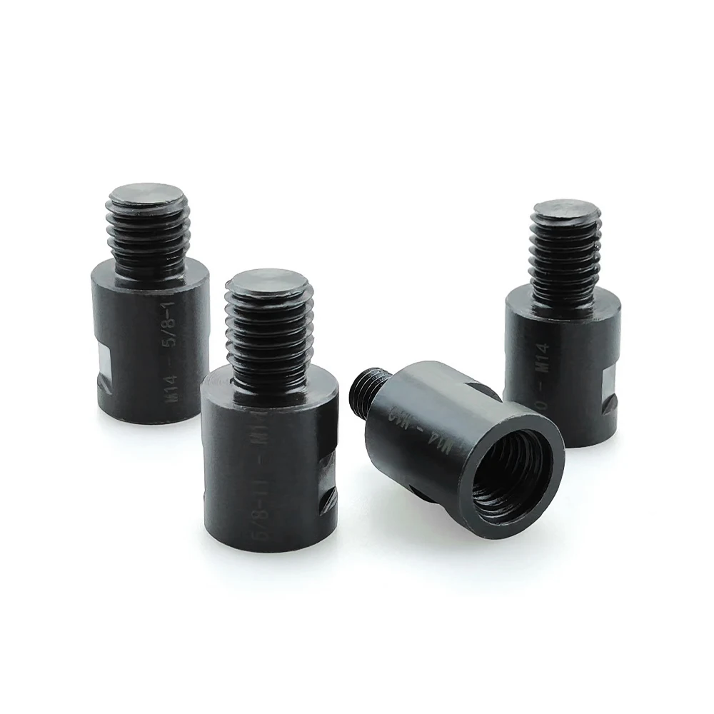 M14 M10 5/8-11'' Adapter Angle Grinder Thread Converter Adaptive Shaft Connector Polished for Diamond Core Drill Bits Hole Saw