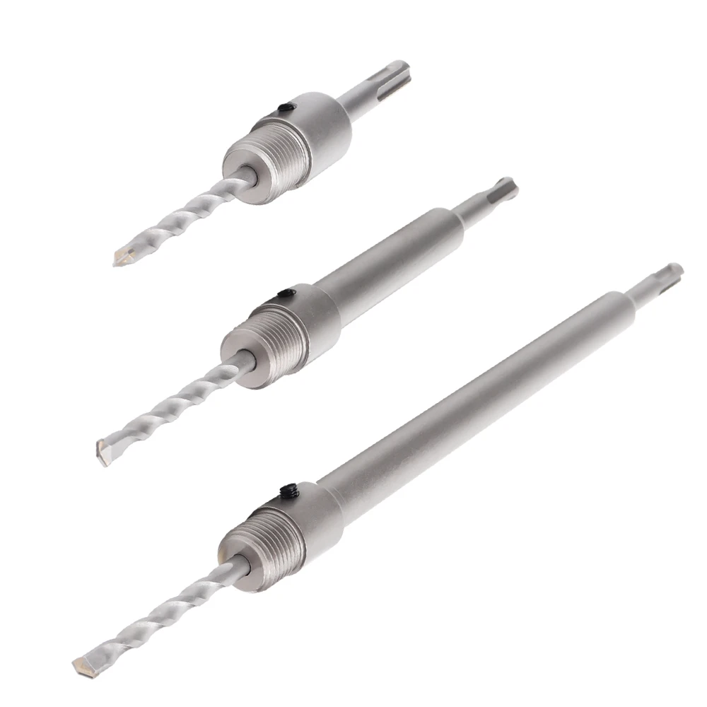 1Pc 30-150mm Drilling Crown for Concrete Wall Hole Saw SDS PLUS Hammer Drill Bit Set with Round Shaft Cement Stone Cutter Tool