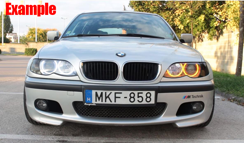 Cotton RGB Angel eyes ring kit 16 colors flash Remote control for BMW 3 5 7 Series E36 E38 E39 E46 525i 528i 530i 540i 320i