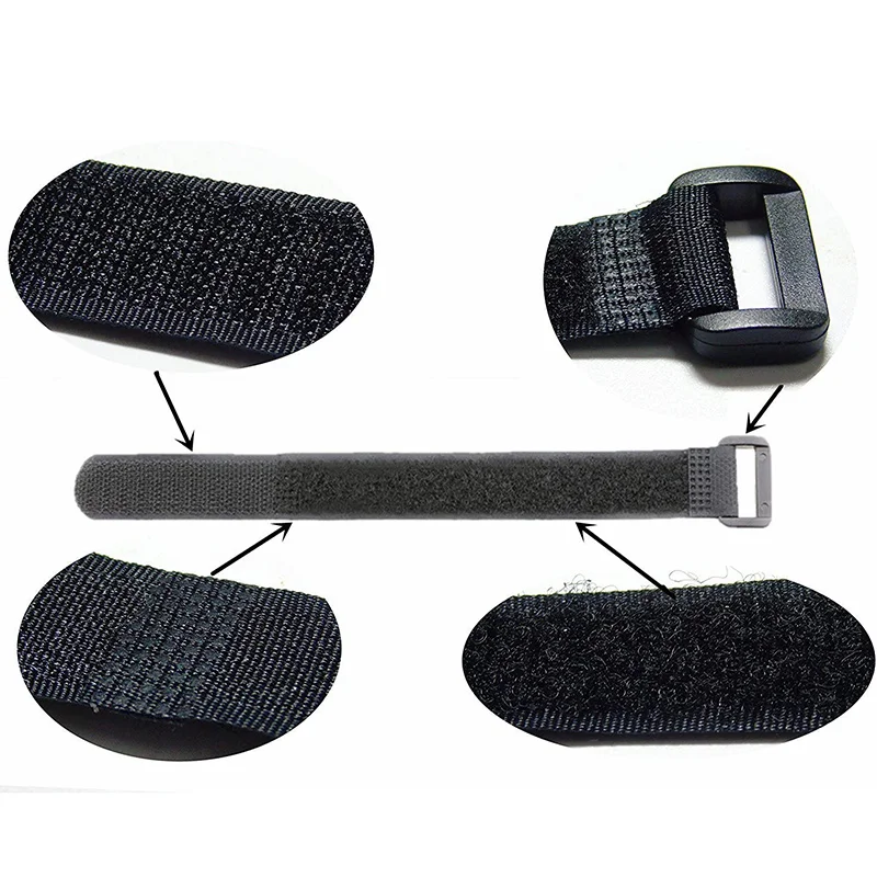 5/10Pcs Reusable Hook and Loop Straps Fastening Cable Ties Cable Straps Nylon Securing Wire Cord Ties Organizer Fastener Tape