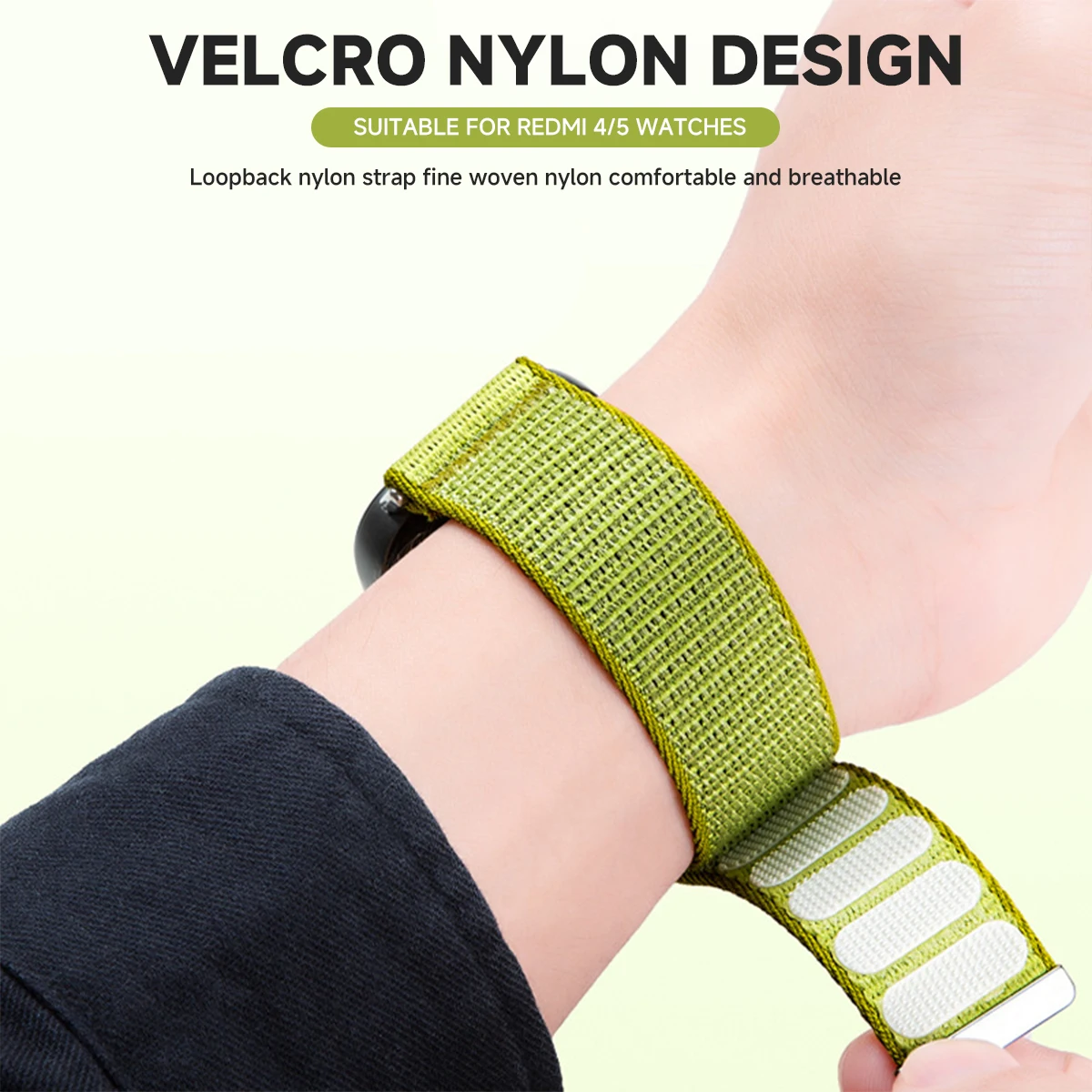 Nylon Loop Strap For Redmi Watch 5 4 Bracelet Breathable Wristband For Xiaomi Mi Band 9 Pro/8 Pro Smart Watch Accessories