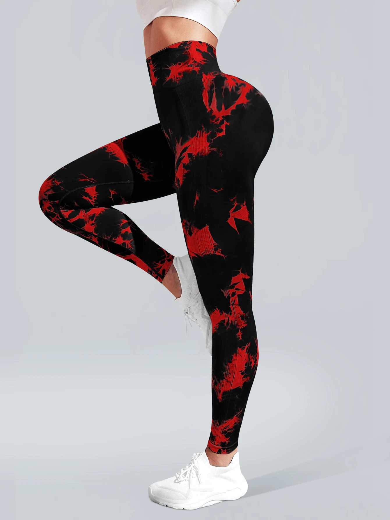 Women's Seamless Tie-dye Yoga Pants High Waist Soft Comfortable Gym Fitness Sportswear Workout Leggings Tights