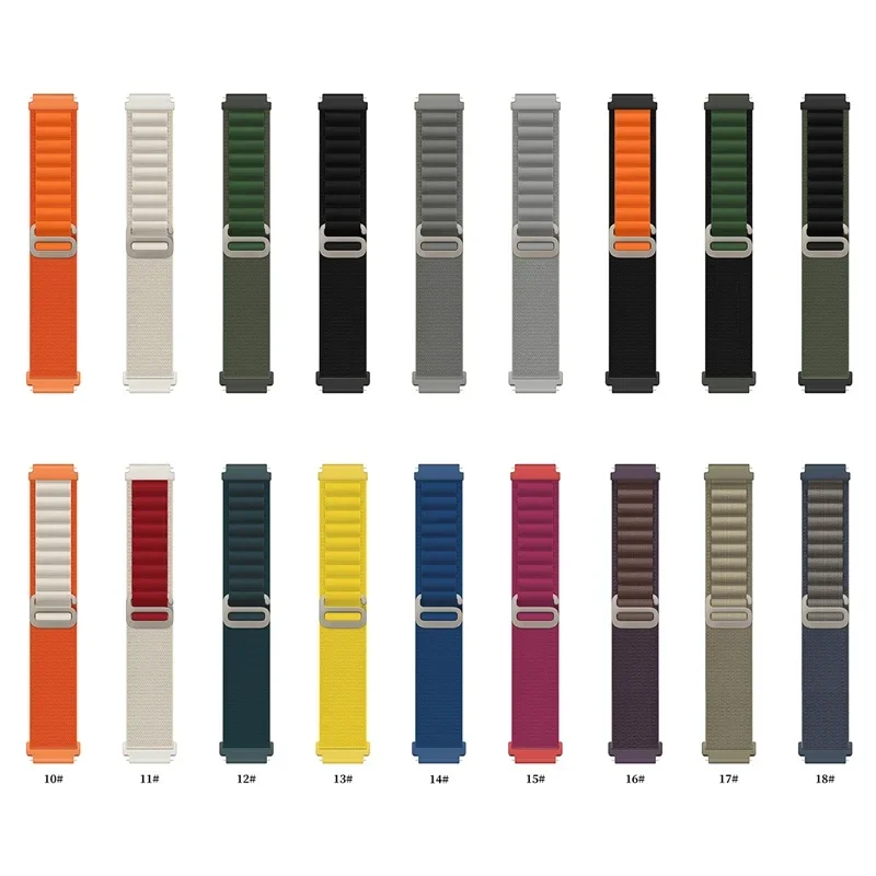 Fabric 22mm 20mm watch band Alpine Loop for Samsung Galaxy Watch 7-FE-6-4-Classic-5-Pro sport bracelet Huawei GT 2-3-4-Pro strap