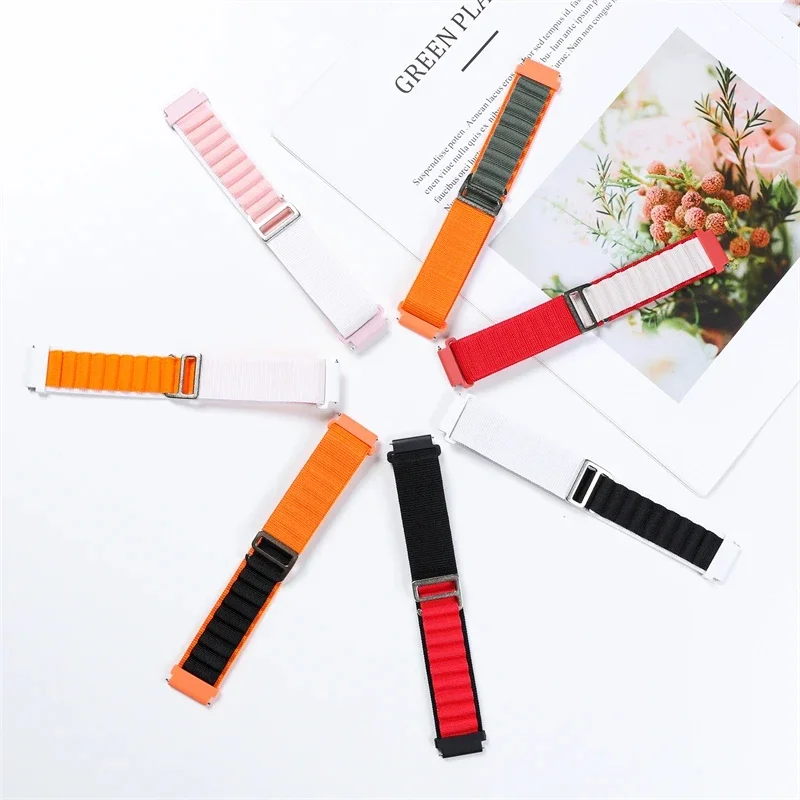 Fabric 22mm 20mm watch band Alpine Loop for Samsung Galaxy Watch 7-FE-6-4-Classic-5-Pro sport bracelet Huawei GT 2-3-4-Pro strap