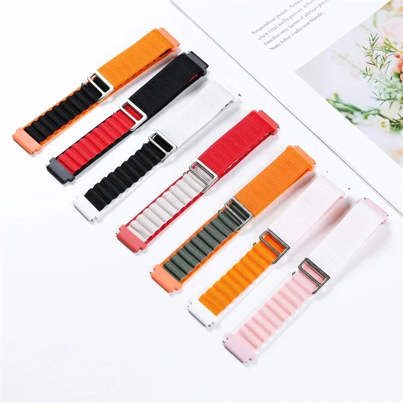Fabric 22mm 20mm watch band Alpine Loop for Samsung Galaxy Watch 7-FE-6-4-Classic-5-Pro sport bracelet Huawei GT 2-3-4-Pro strap