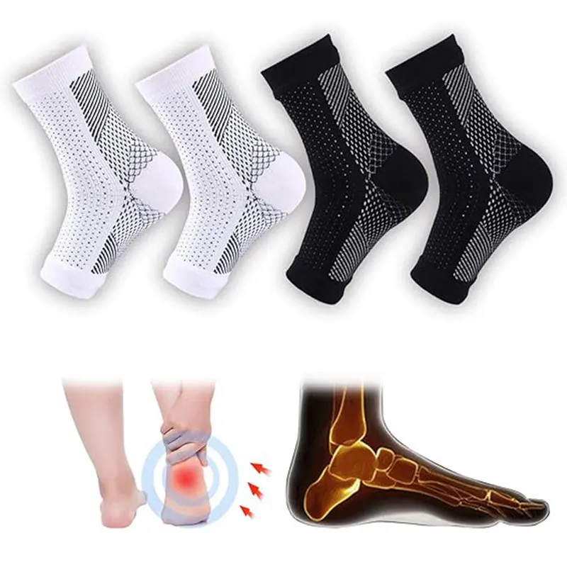 5 Pairs of Ankle Pressure Socks for Sports, Running, Fitness, Sweat Absorption, Breathability, Exposed Toe and Foot Protection
