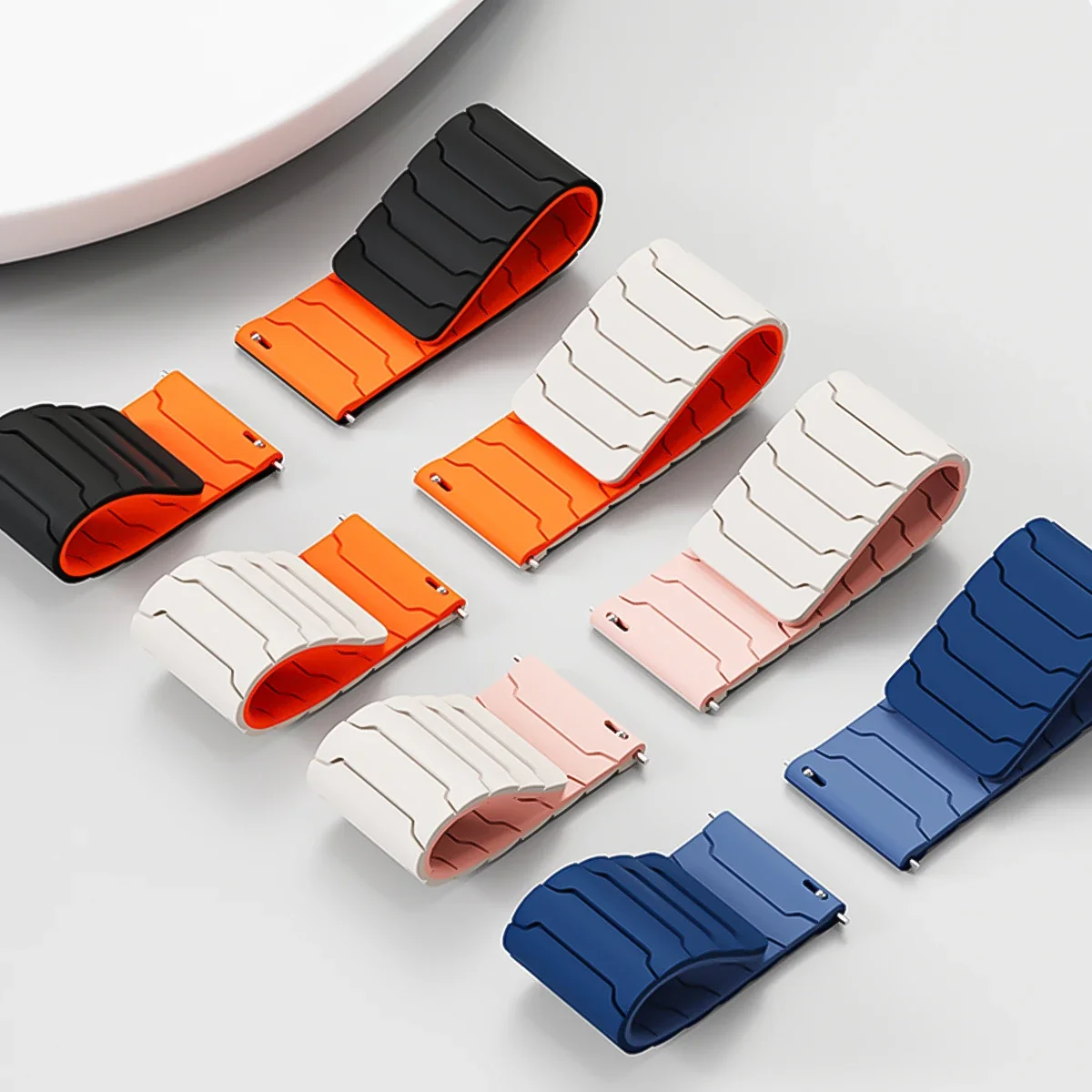 Magnetic Loop Strap For Samsung Galaxy Watch 7 6 5 4 40mm 44mm 4 6 Classic 46 42 43 47mm 5 Pro Band Silicone 20mm 22mm Watchband