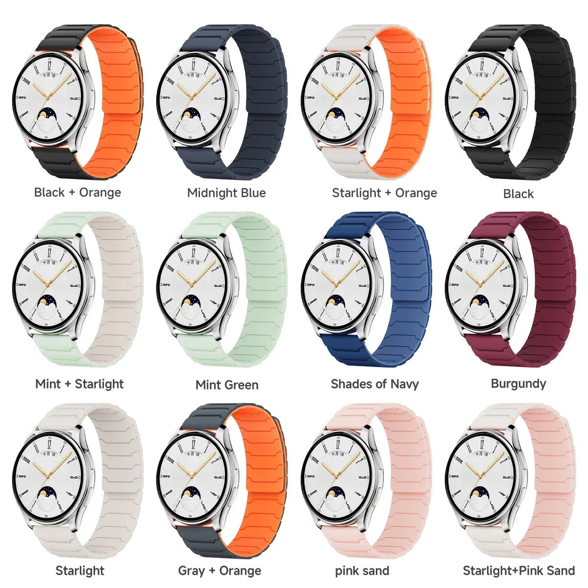 Magnetic Loop Strap For Samsung Galaxy Watch 7 6 5 4 40mm 44mm 4 6 Classic 46 42 43 47mm 5 Pro Band Silicone 20mm 22mm Watchband