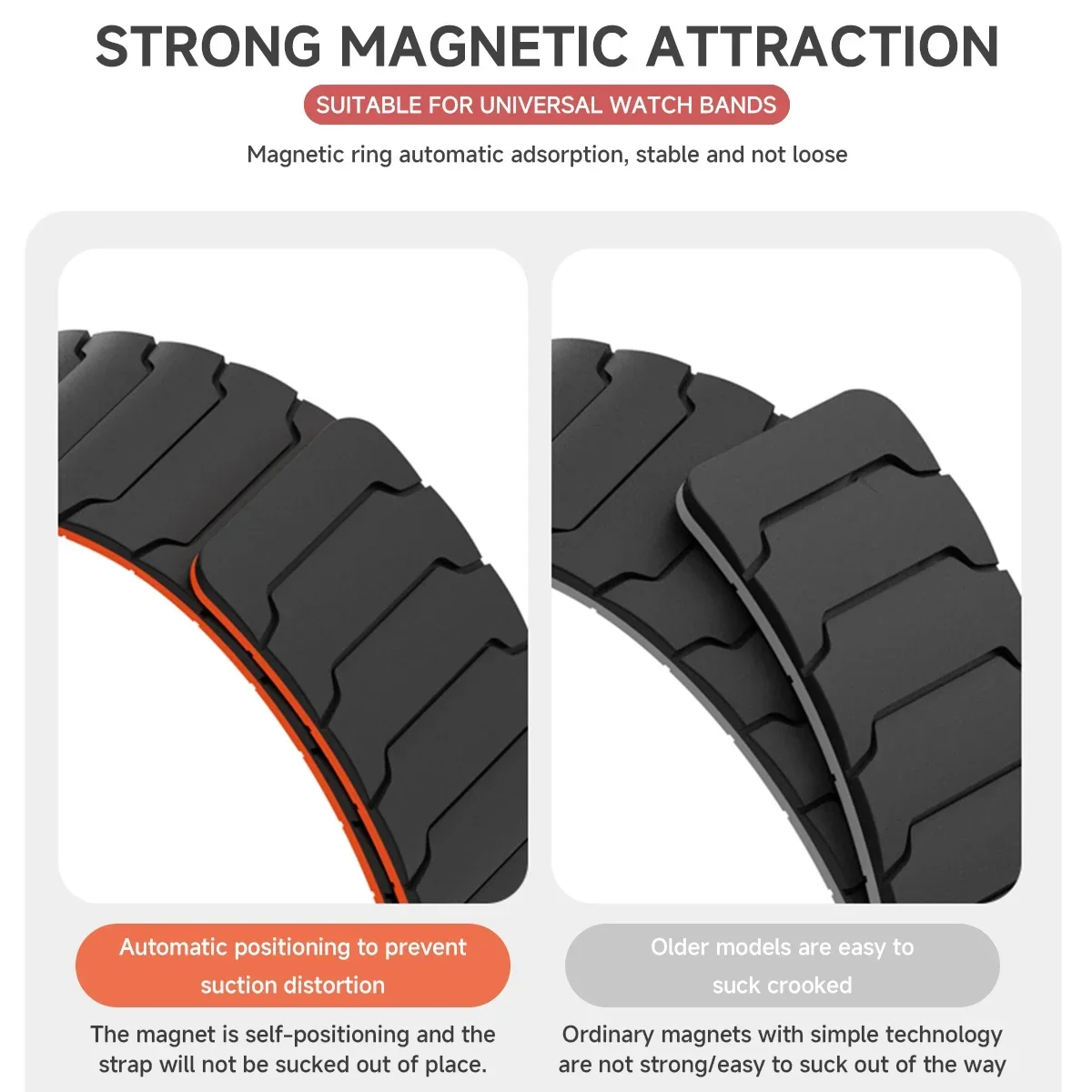Magnetic Loop Strap For Samsung Galaxy Watch 7 6 5 4 40mm 44mm 4 6 Classic 46 42 43 47mm 5 Pro Band Silicone 20mm 22mm Watchband