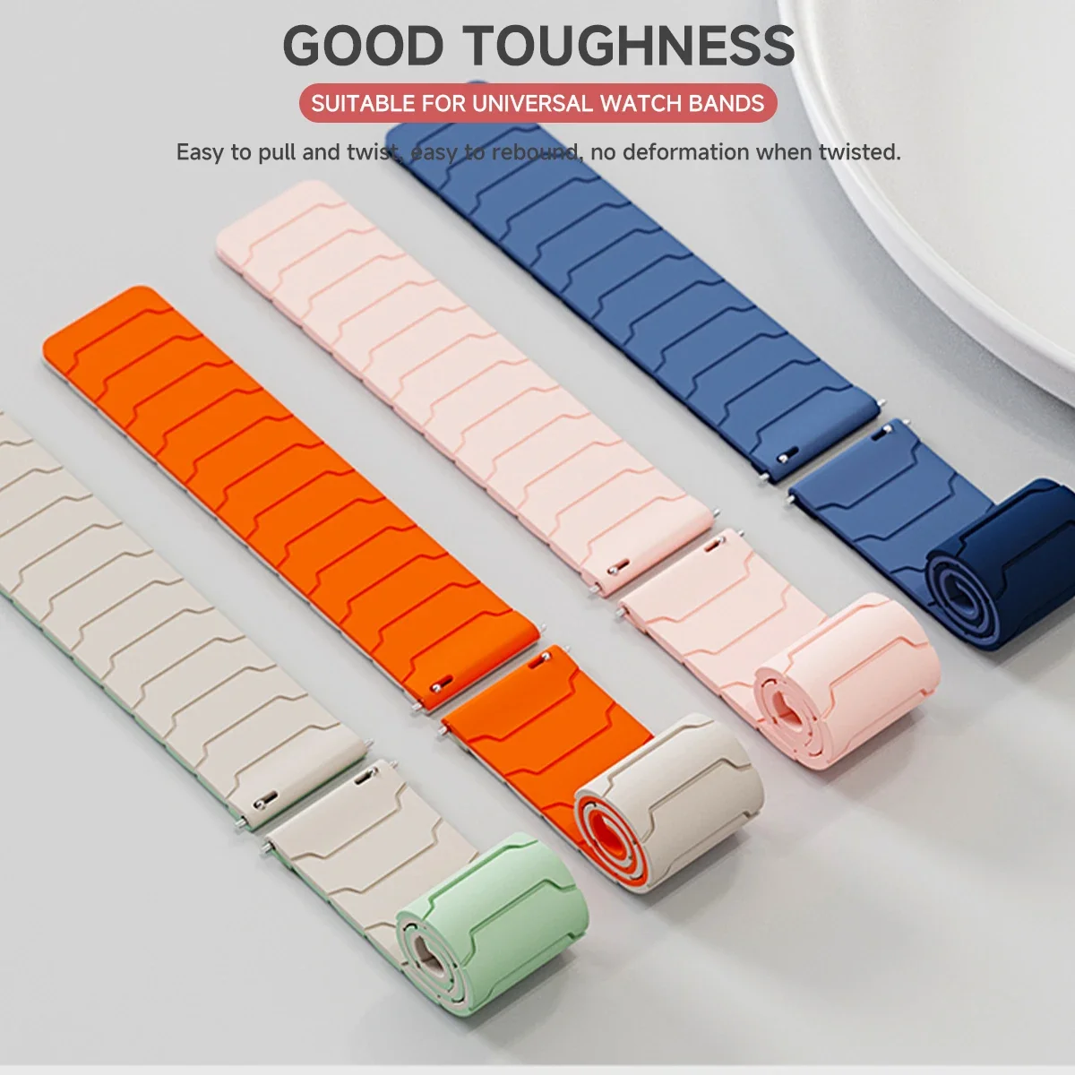 Magnetic Loop Strap For Samsung Galaxy Watch 7 6 5 4 40mm 44mm 4 6 Classic 46 42 43 47mm 5 Pro Band Silicone 20mm 22mm Watchband