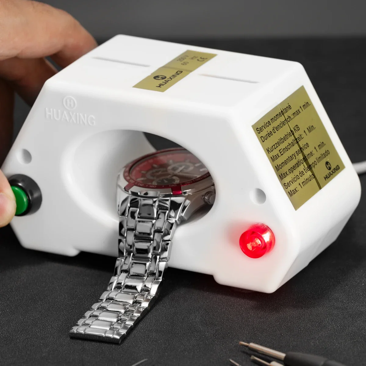 Watch Repair Demagnetizing Tool Mechanical Watch Demagnetizer 110/220V Watchmaker Tool Mechanical Wristwatch degausser