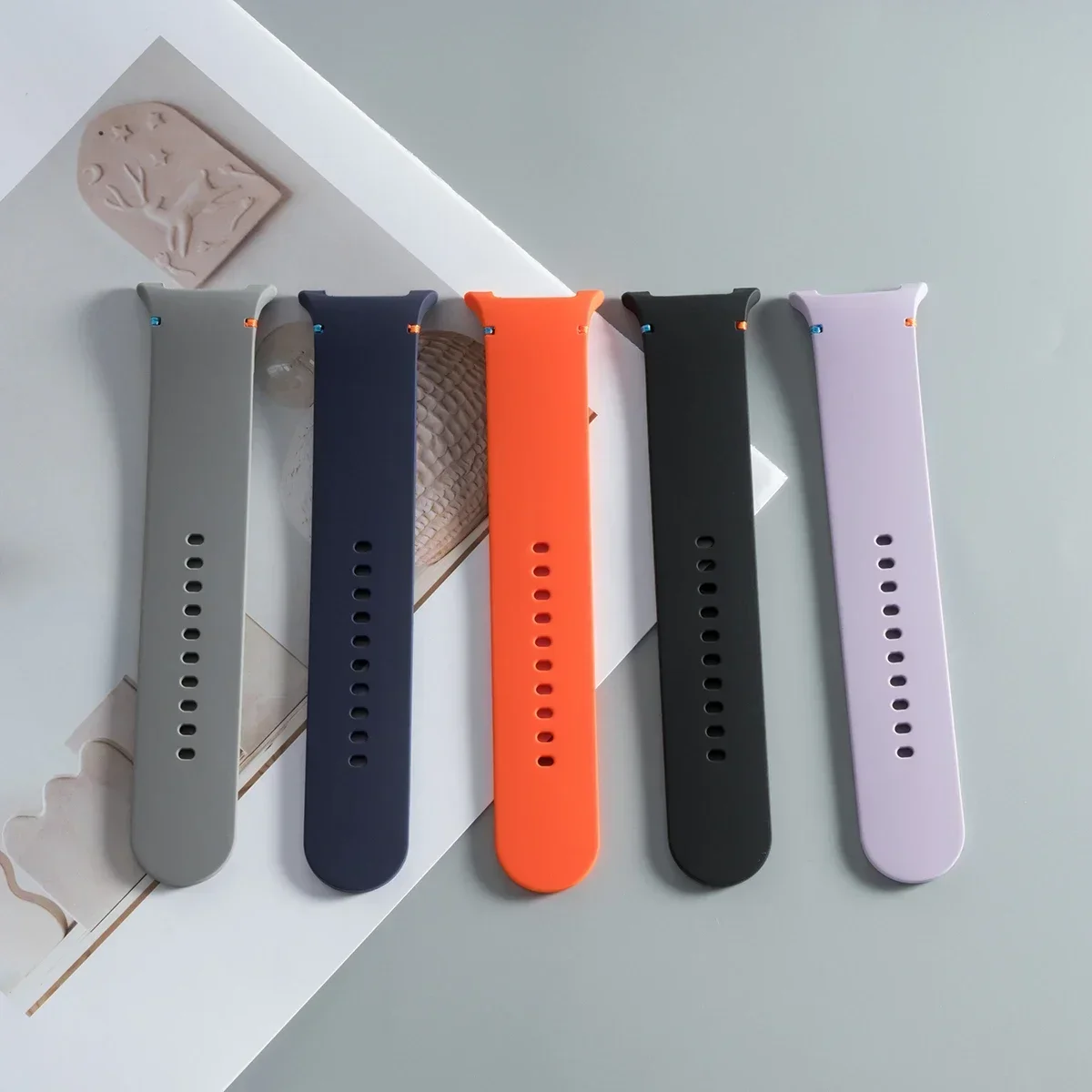 Official Strap For Samsung Galaxy Watch 8 40mm 44mm Watch8 Classic 46mm Silicone Sport Bracelet Correa Original 1:1 No Gaps Band
