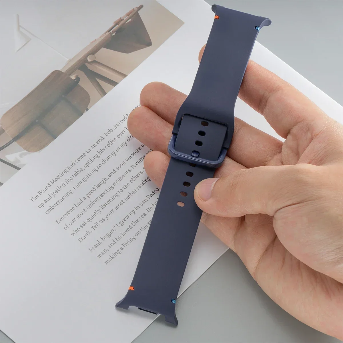 Official Strap For Samsung Galaxy Watch 8 40mm 44mm Watch8 Classic 46mm Silicone Sport Bracelet Correa Original 1:1 No Gaps Band