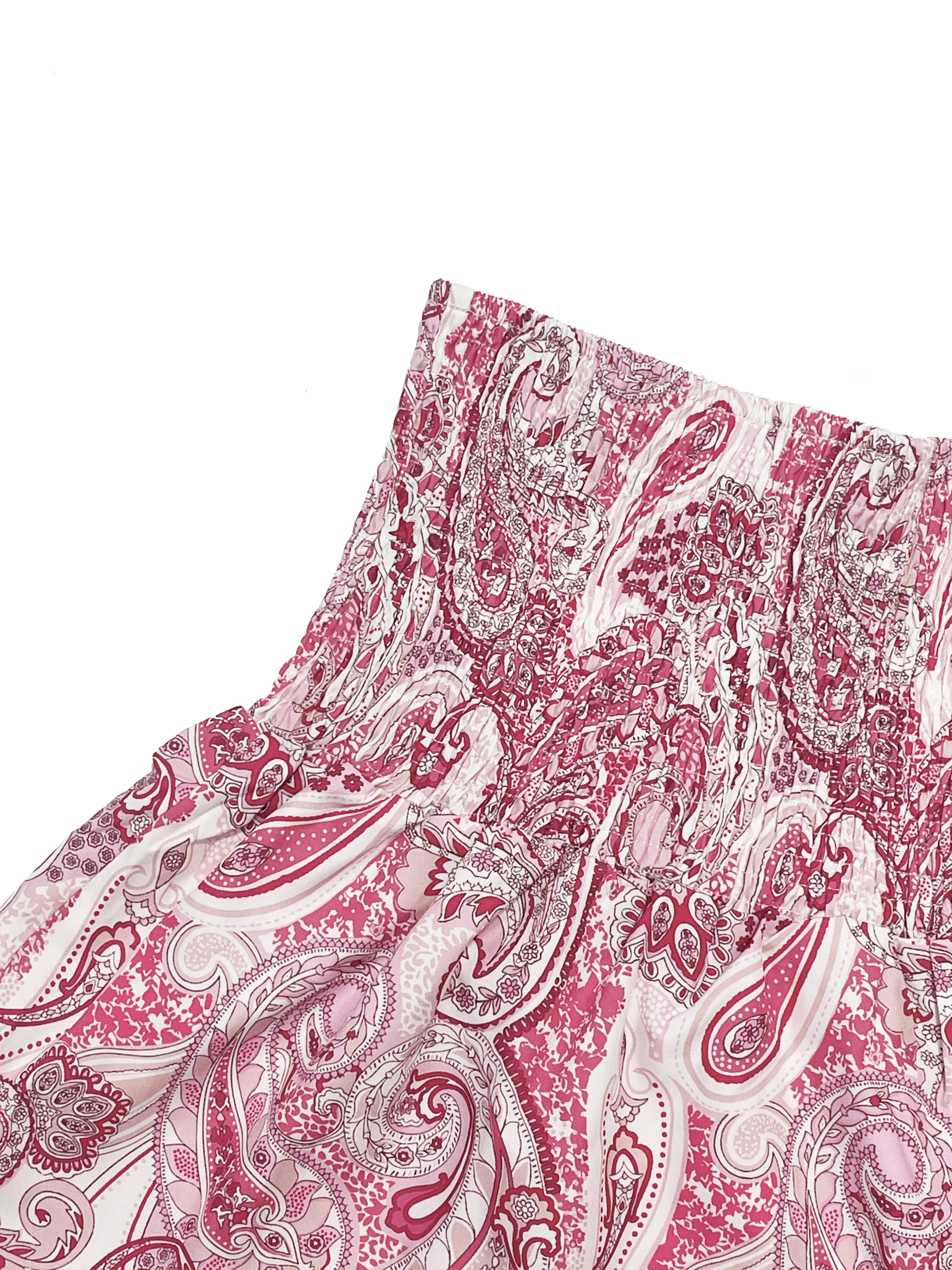 Vacation Style Stretchy Waist Long Maxi Skirt - Flowy Beach Skirt with Elastic Waistband