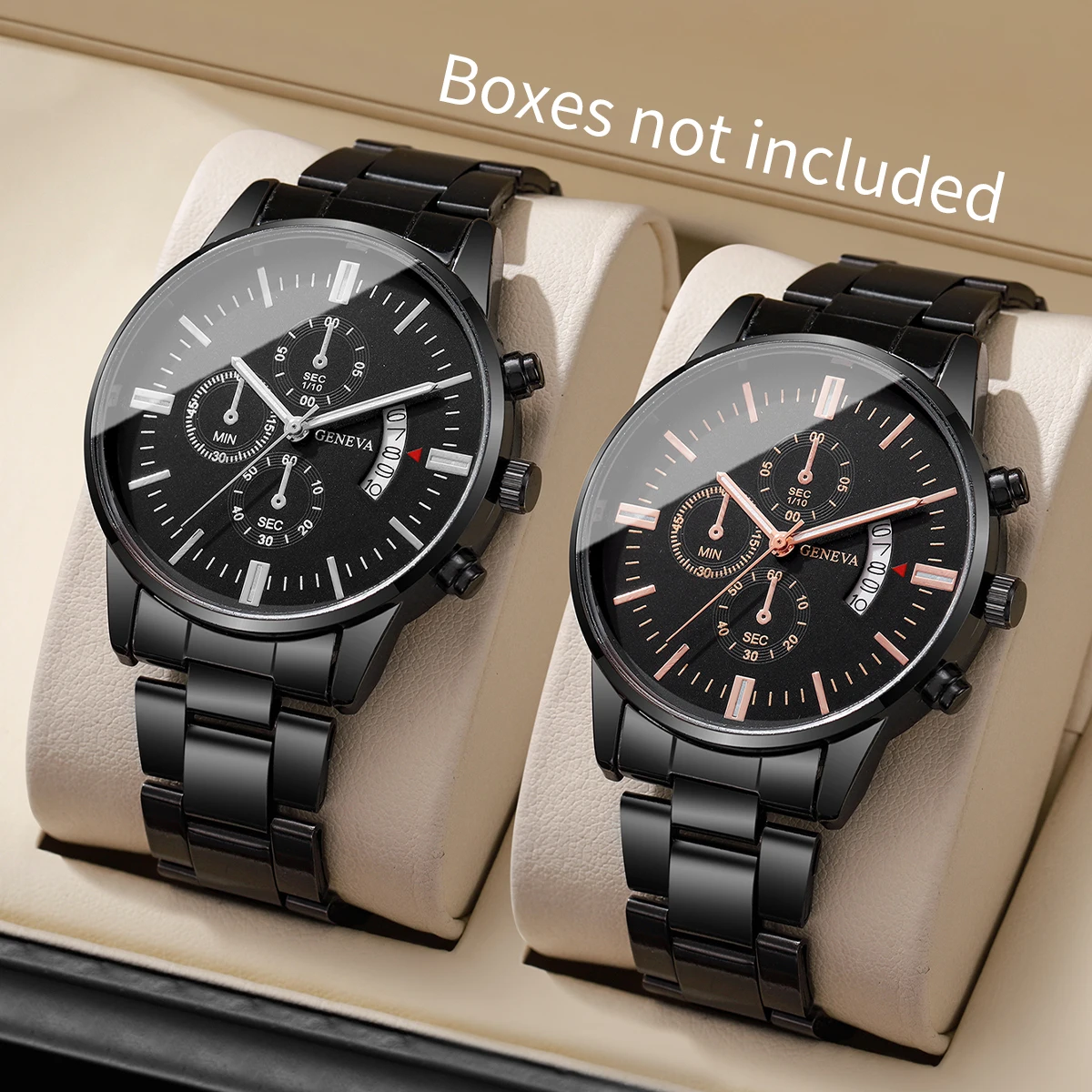1/2/3/4PCS Fashion Men Business Watches Luxury Calendar Quartz Watch for Man Clock Montre Homme(Without Box)