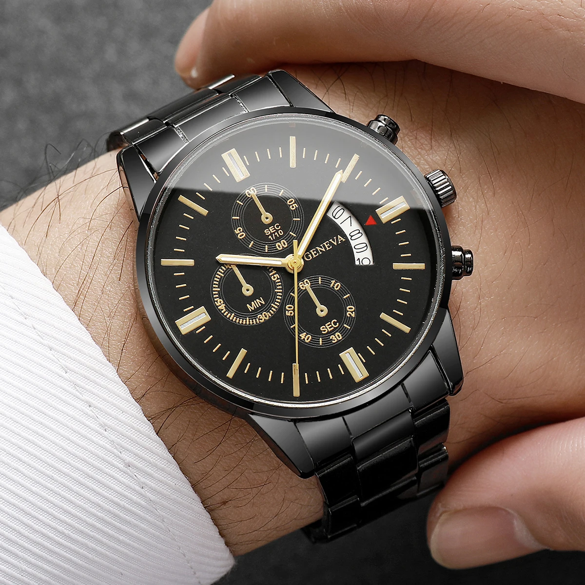 1/2/3/4PCS Fashion Men Business Watches Luxury Calendar Quartz Watch for Man Clock Montre Homme(Without Box)