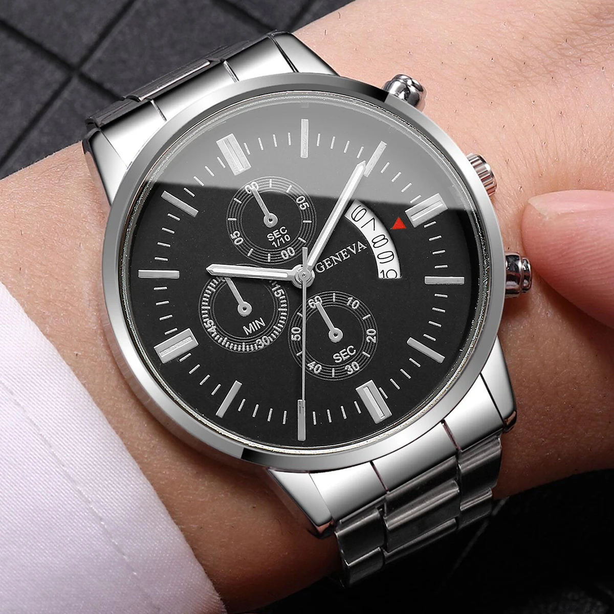 1/2/3/4PCS Fashion Men Business Watches Luxury Calendar Quartz Watch for Man Clock Montre Homme(Without Box)