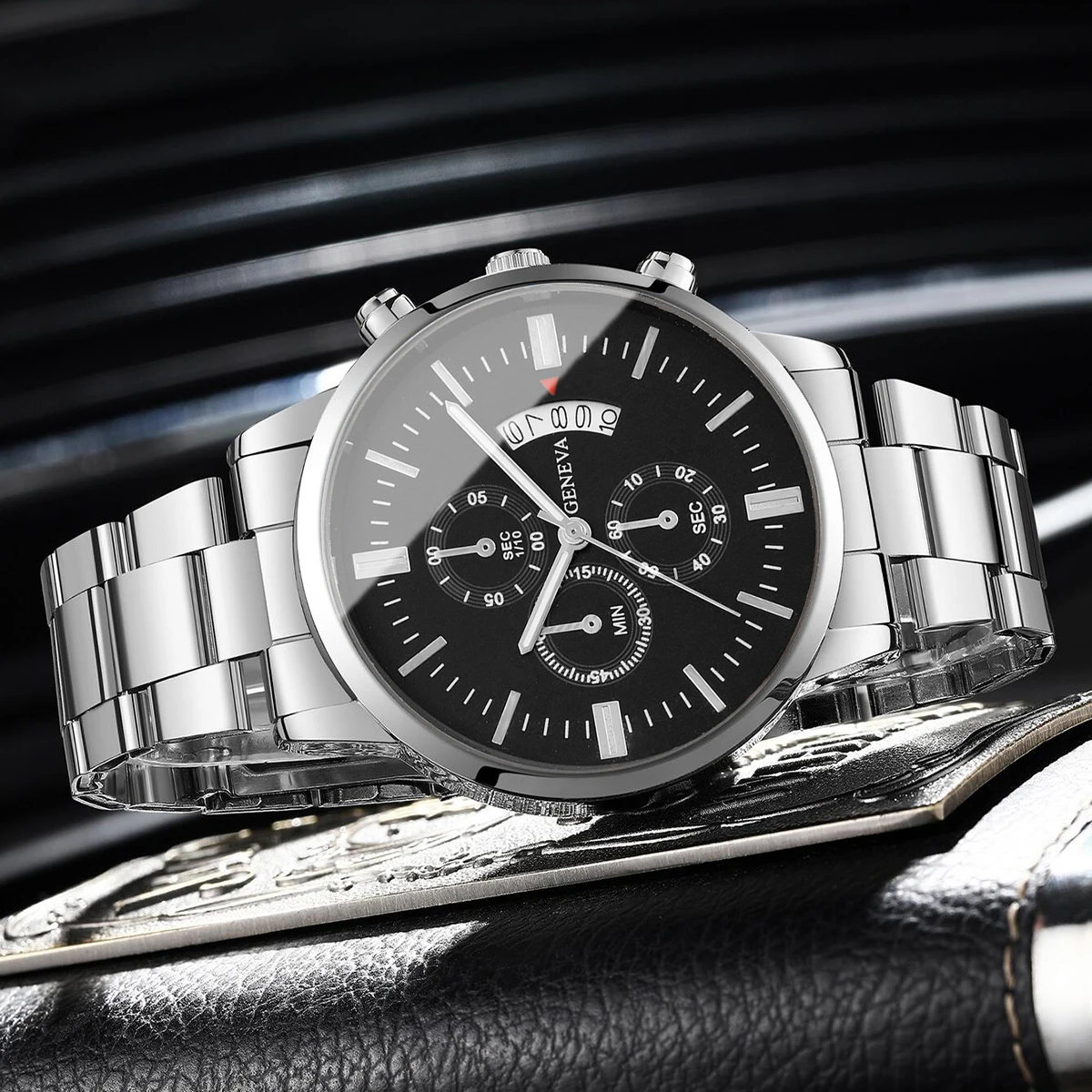 1/2/3/4PCS Fashion Men Business Watches Luxury Calendar Quartz Watch for Man Clock Montre Homme(Without Box)