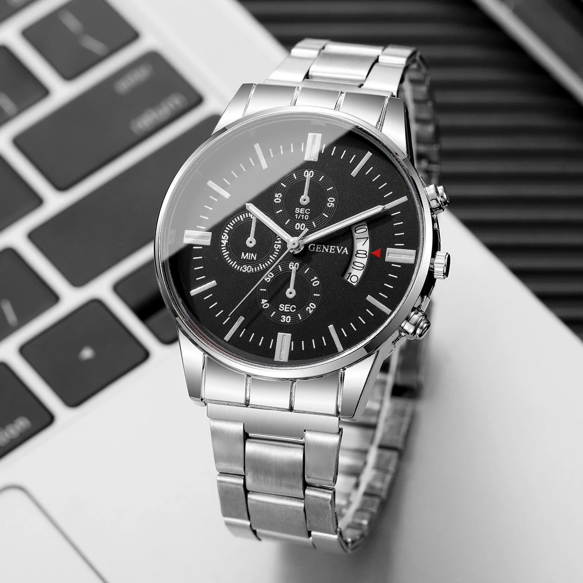 1/2/3/4PCS Fashion Men Business Watches Luxury Calendar Quartz Watch for Man Clock Montre Homme(Without Box)