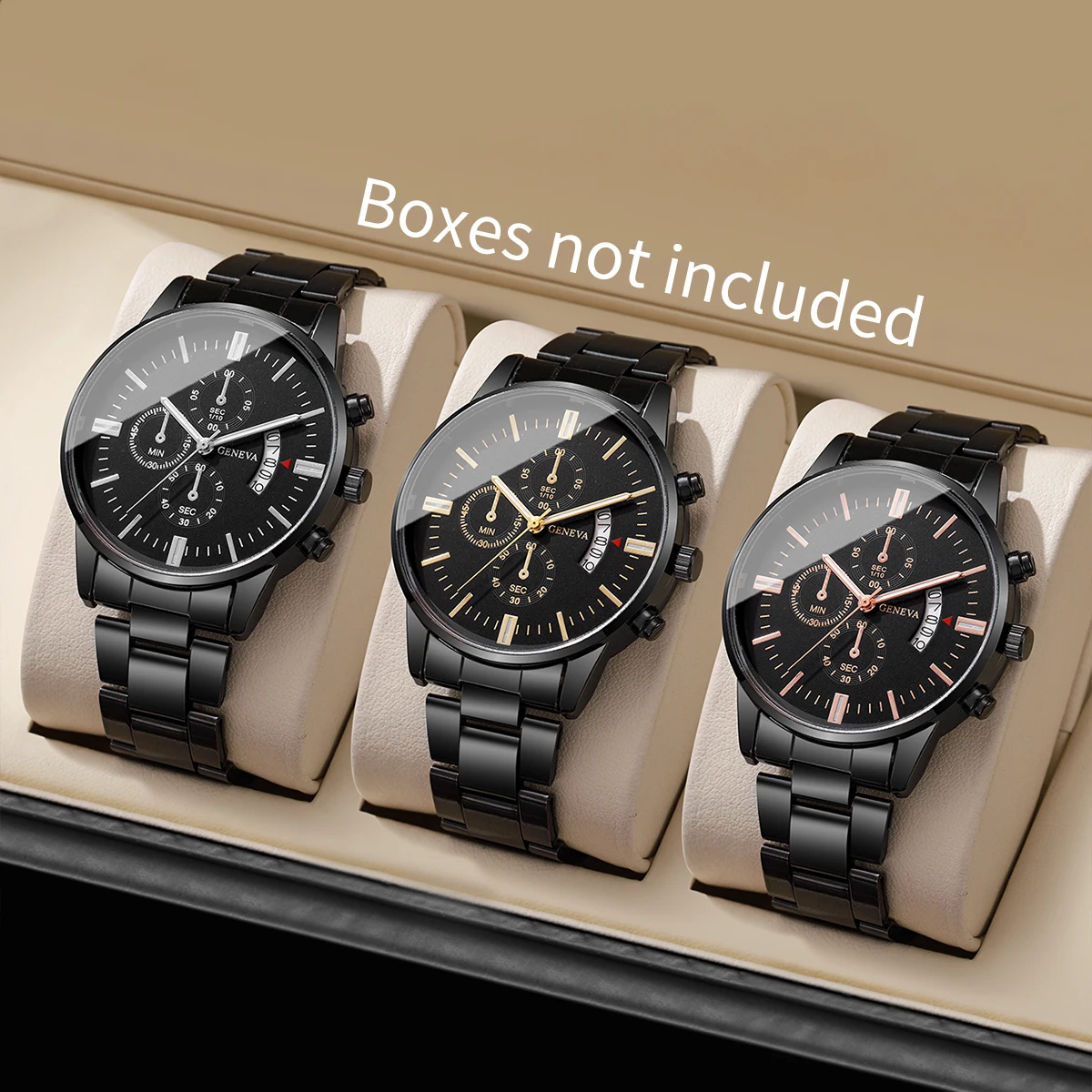 1/2/3/4PCS Fashion Men Business Watches Luxury Calendar Quartz Watch for Man Clock Montre Homme(Without Box)