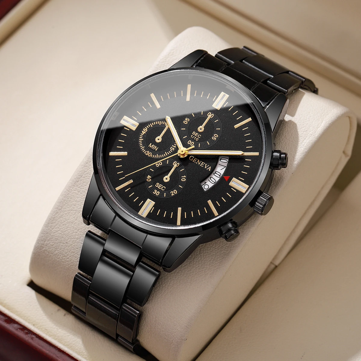 1/2/3/4PCS Fashion Men Business Watches Luxury Calendar Quartz Watch for Man Clock Montre Homme(Without Box)