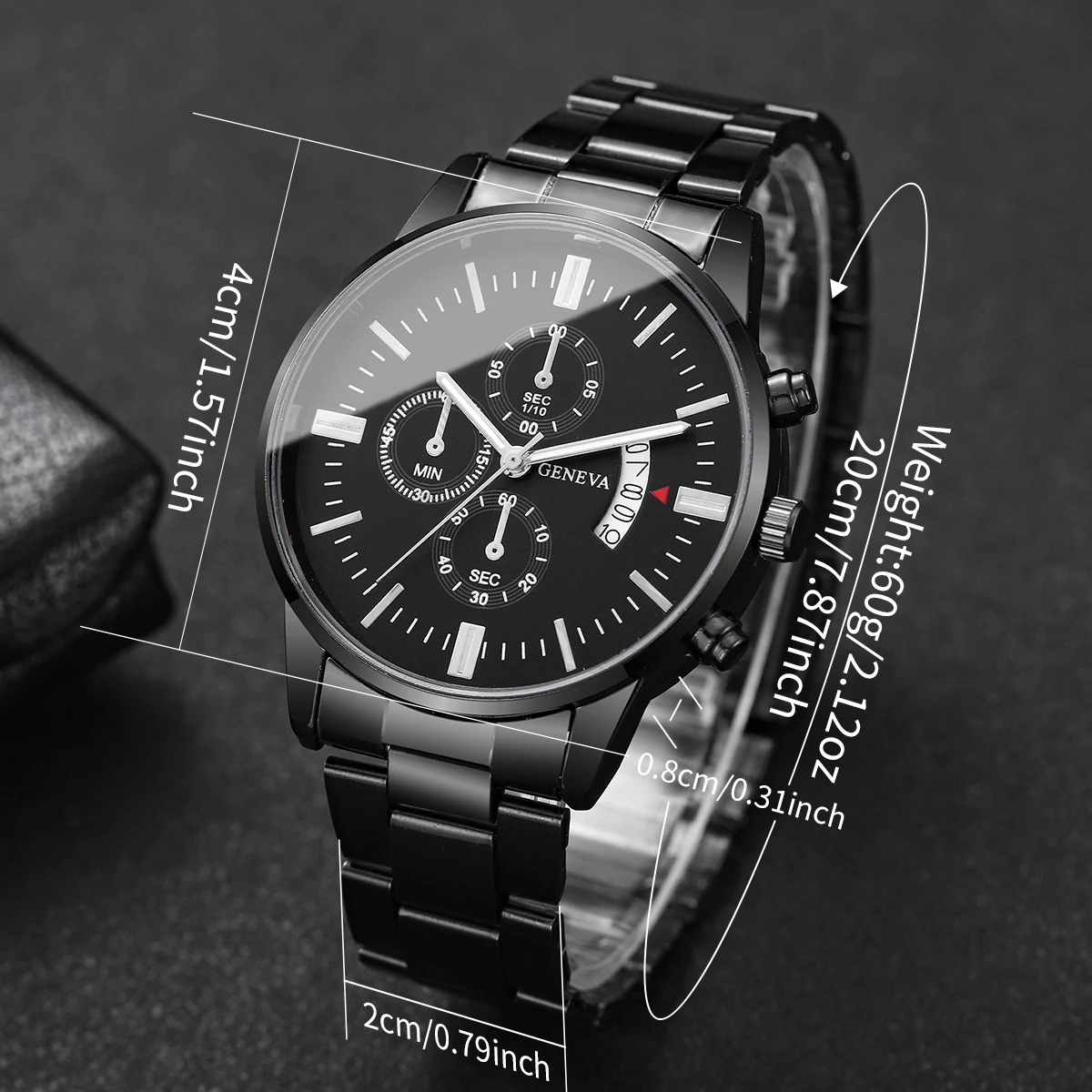 1/2/3/4PCS Fashion Men Business Watches Luxury Calendar Quartz Watch for Man Clock Montre Homme(Without Box)
