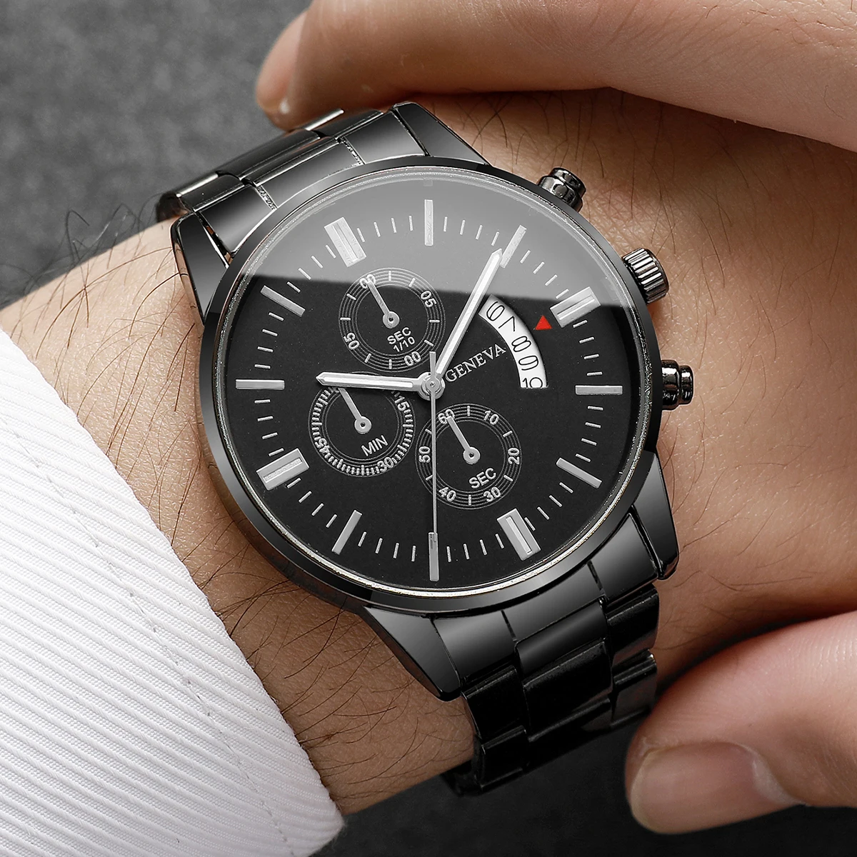 1/2/3/4PCS Fashion Men Business Watches Luxury Calendar Quartz Watch for Man Clock Montre Homme(Without Box)