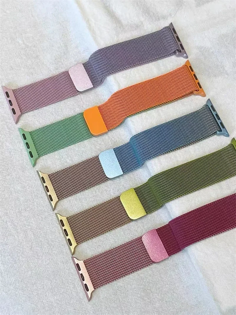 Milanese Strap for Apple Watch 10 46mm Band 9 8 7 45mm 41mm Ultra 2 49mm Metal Magnetic Bracelet iWatch 6 5 4 SE 44mm 40mm 42mm