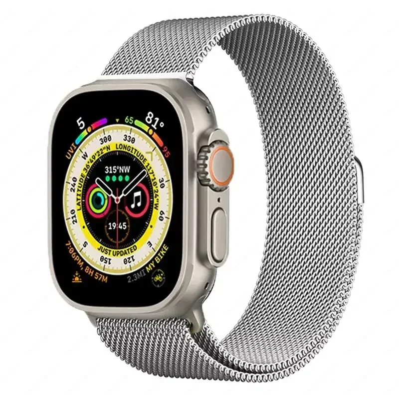 Milanese Strap for Apple Watch 10 46mm Band 9 8 7 45mm 41mm Ultra 2 49mm Metal Magnetic Bracelet iWatch 6 5 4 SE 44mm 40mm 42mm