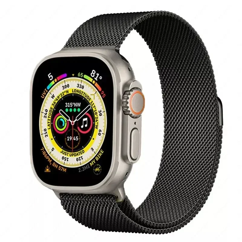 Milanese Strap for Apple Watch 10 46mm Band 9 8 7 45mm 41mm Ultra 2 49mm Metal Magnetic Bracelet iWatch 6 5 4 SE 44mm 40mm 42mm