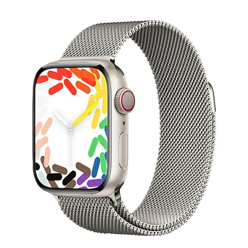 Milanese Strap for Apple Watch 10 46mm Band 9 8 7 45mm 41mm Ultra 2 49mm Metal Magnetic Bracelet iWatch 6 5 4 SE 44mm 40mm 42mm