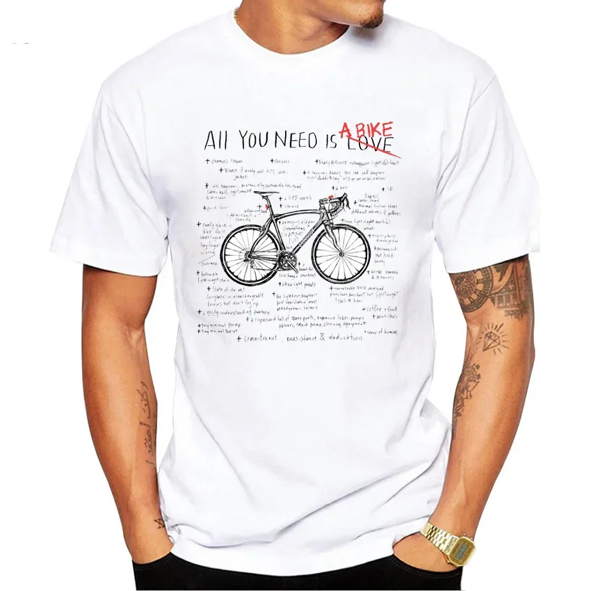 Vintage Sports Bike Printed Men's T-shirt Harajuku Streetwear Graphic T Shirts Oversized Tops One Piece Vintage Tee