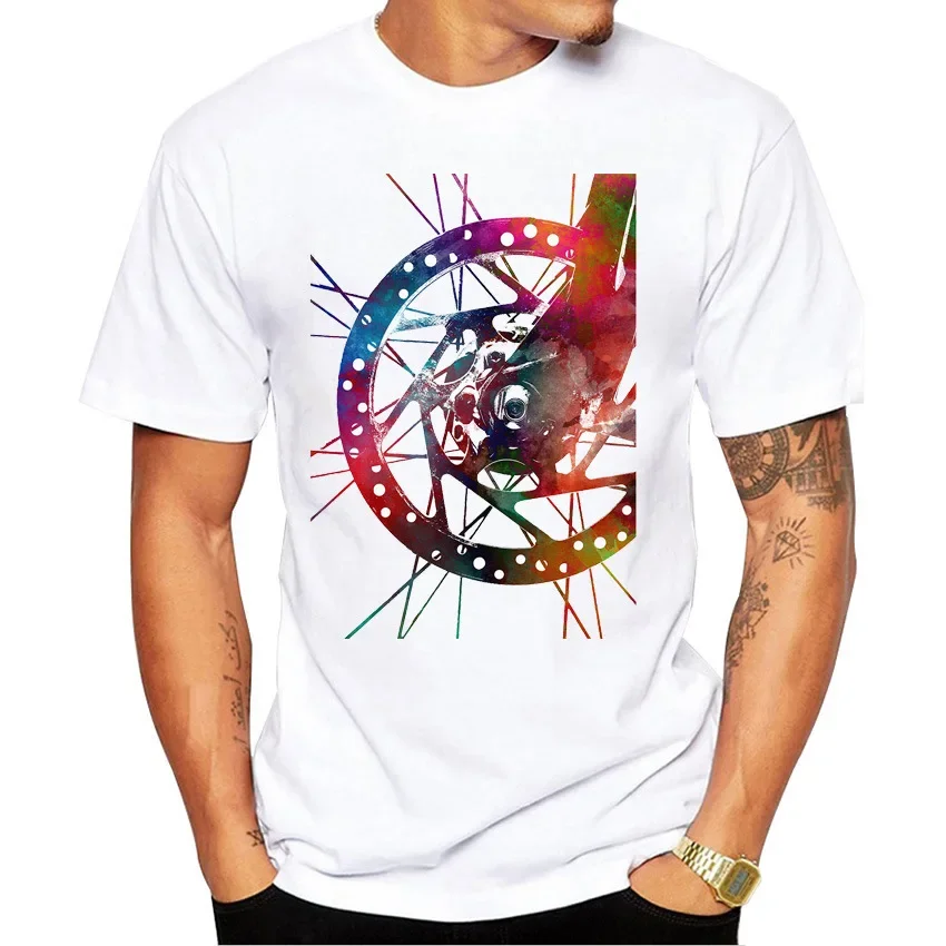 Vintage Sports Bike Printed Men's T-shirt Harajuku Streetwear Graphic T Shirts Oversized Tops One Piece Vintage Tee