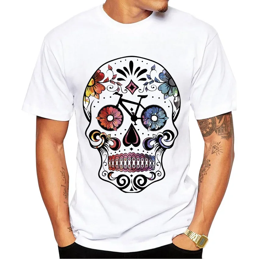 Vintage Sports Bike Printed Men's T-shirt Harajuku Streetwear Graphic T Shirts Oversized Tops One Piece Vintage Tee