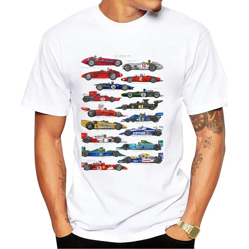 Vintage Sports Bike Printed Men's T-shirt Harajuku Streetwear Graphic T Shirts Oversized Tops One Piece Vintage Tee