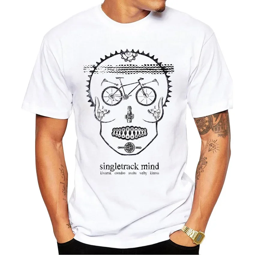 Vintage Sports Bike Printed Men's T-shirt Harajuku Streetwear Graphic T Shirts Oversized Tops One Piece Vintage Tee