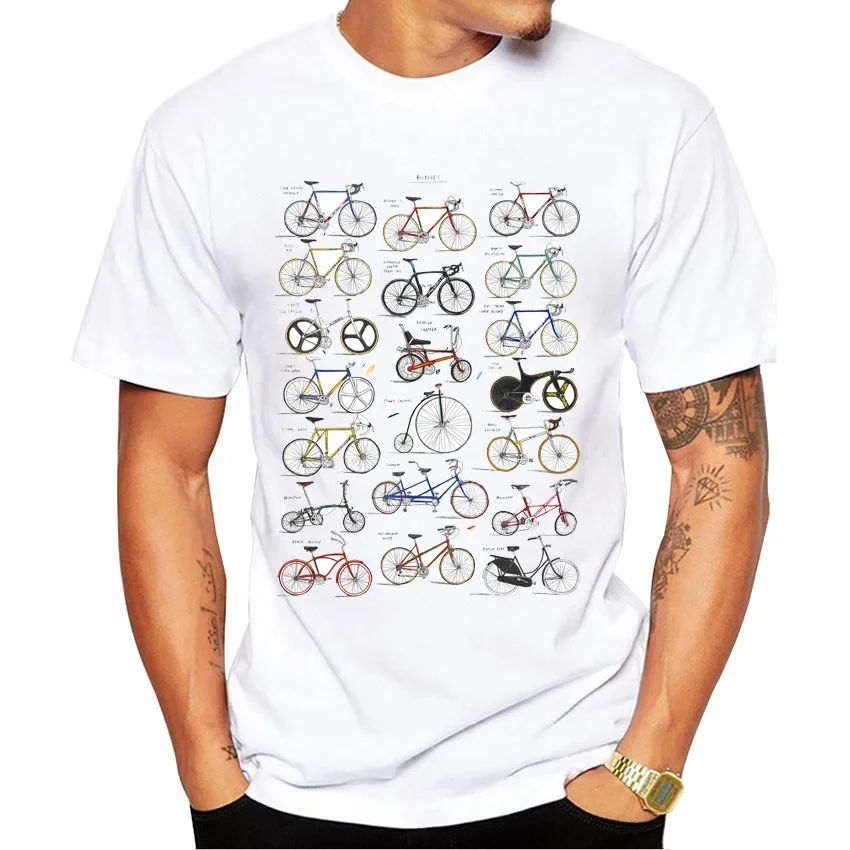 Vintage Sports Bike Printed Men's T-shirt Harajuku Streetwear Graphic T Shirts Oversized Tops One Piece Vintage Tee