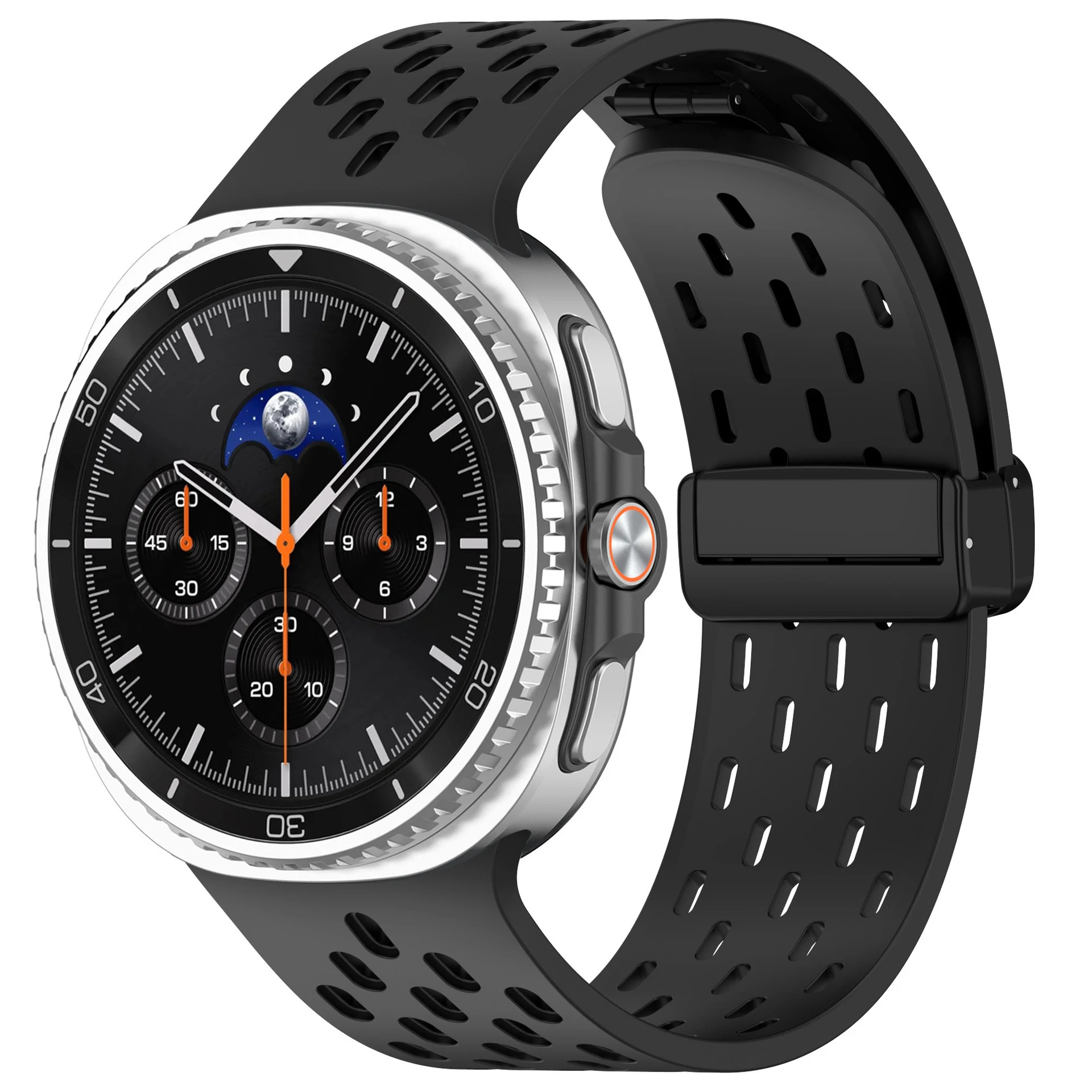 Breathable Band For Samsung Galaxy Watch 9/8 Classic Sports Magnetic Silicone Correa Bracelet Galaxy Watch 8 44mm 40mm Strap