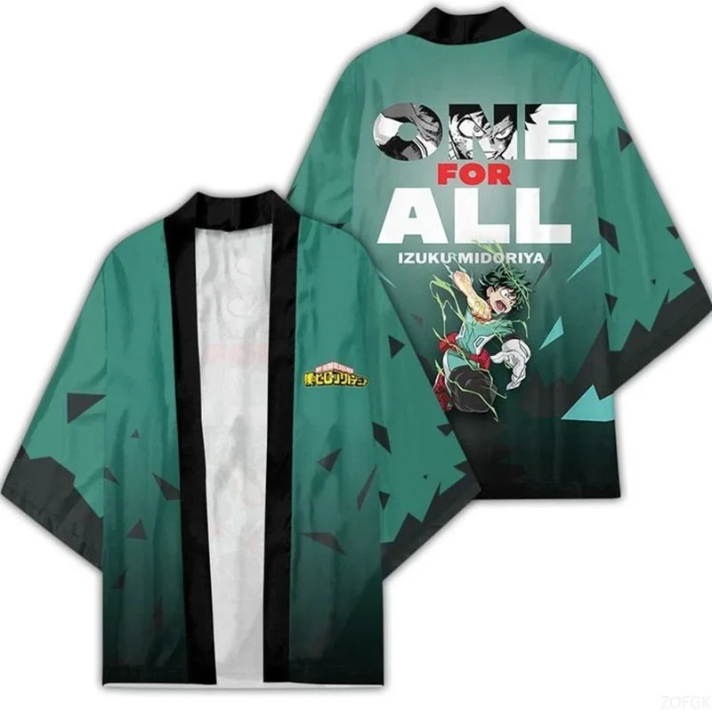 Japanese Style Cosplay Cardigans, Kimono Cloaks, Feather Woven Taoist Robes, 3D Digital Printed Clothing