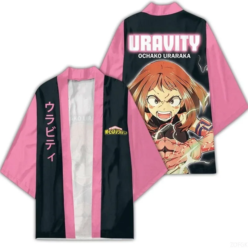 Japanese Style Cosplay Cardigans, Kimono Cloaks, Feather Woven Taoist Robes, 3D Digital Printed Clothing