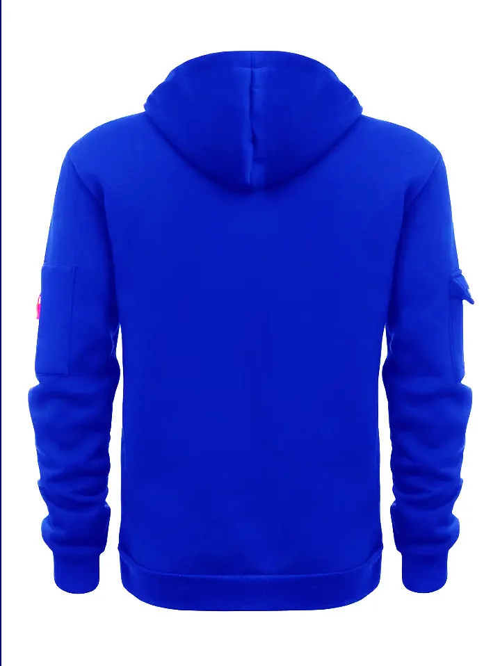 2025 New Men's Keep Warm Hoodie Streetwear Jacket Long Sleeve Sweatshirts Zipper Hooded Pullover Male Running Hooded Sweatshirt