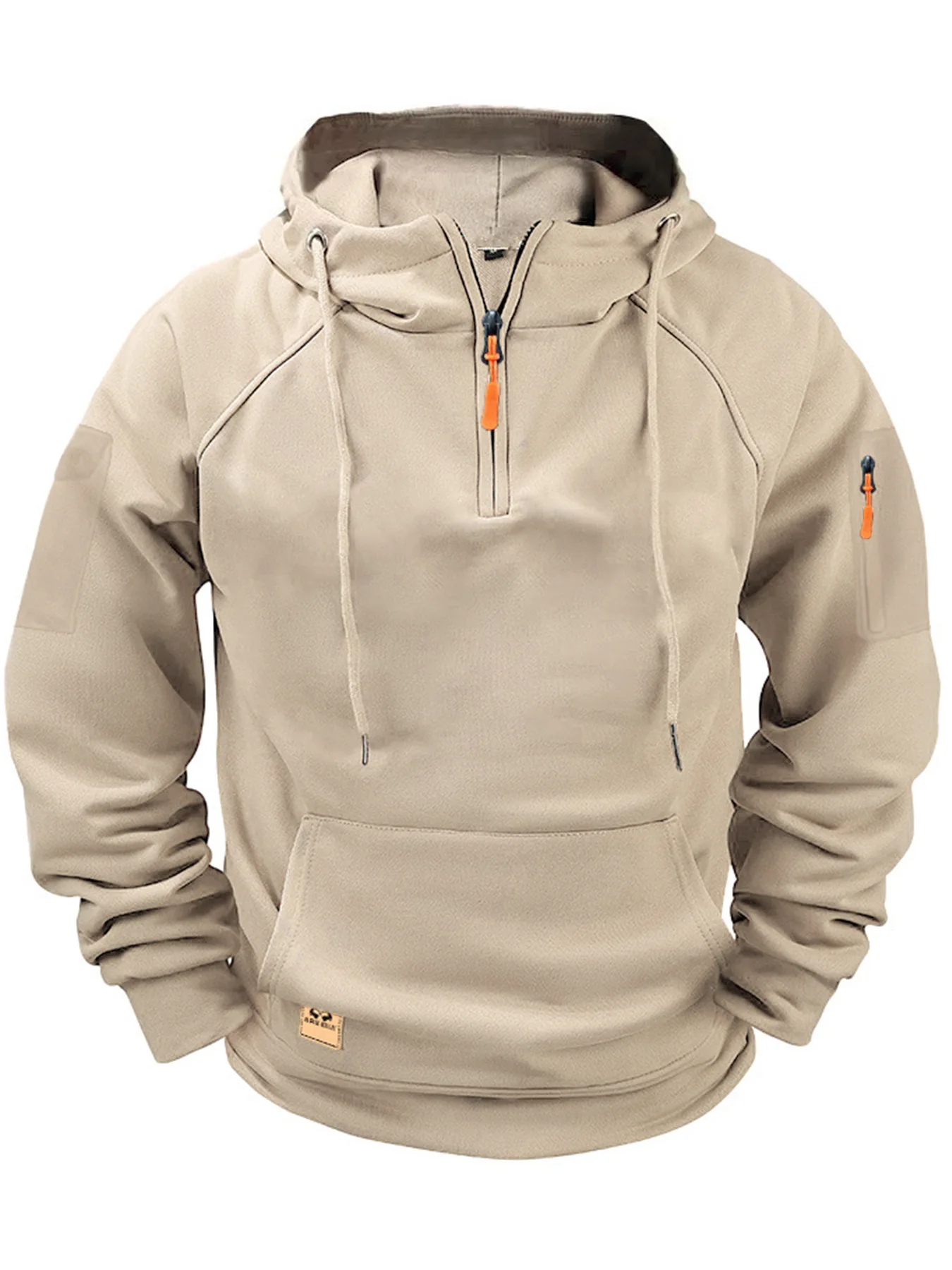 2025 New Men's Keep Warm Hoodie Streetwear Jacket Long Sleeve Sweatshirts Zipper Hooded Pullover Male Running Hooded Sweatshirt