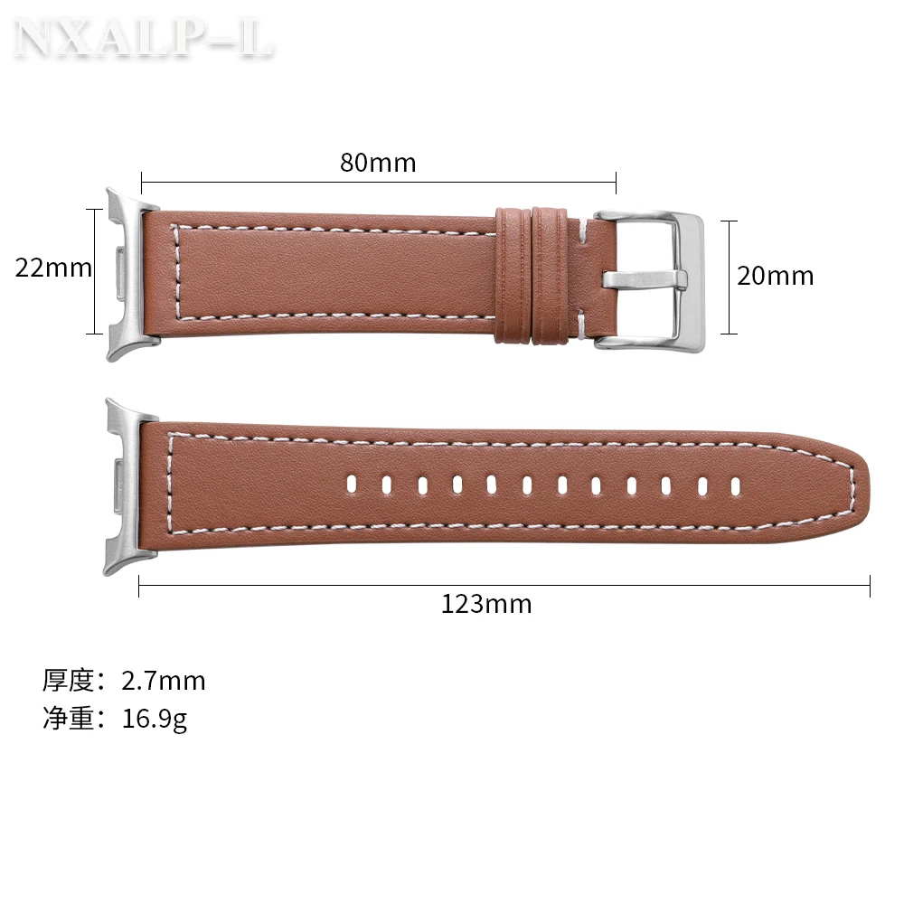 No Gaps Leather Strap for Samsung Galaxy Watch 8 Classic 46mm Replacement Band for Galaxy Watch 8 44mm 40mm Bracelet Accessorie
