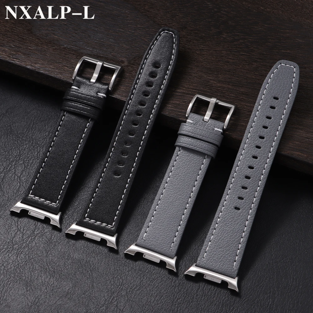 No Gaps Leather Strap for Samsung Galaxy Watch 8 Classic 46mm Replacement Band for Galaxy Watch 8 44mm 40mm Bracelet Accessorie