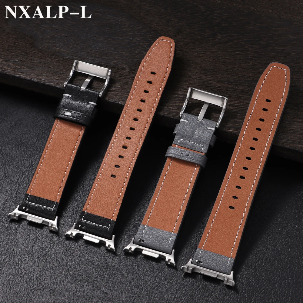 No Gaps Leather Strap for Samsung Galaxy Watch 8 Classic 46mm Replacement Band for Galaxy Watch 8 44mm 40mm Bracelet Accessorie