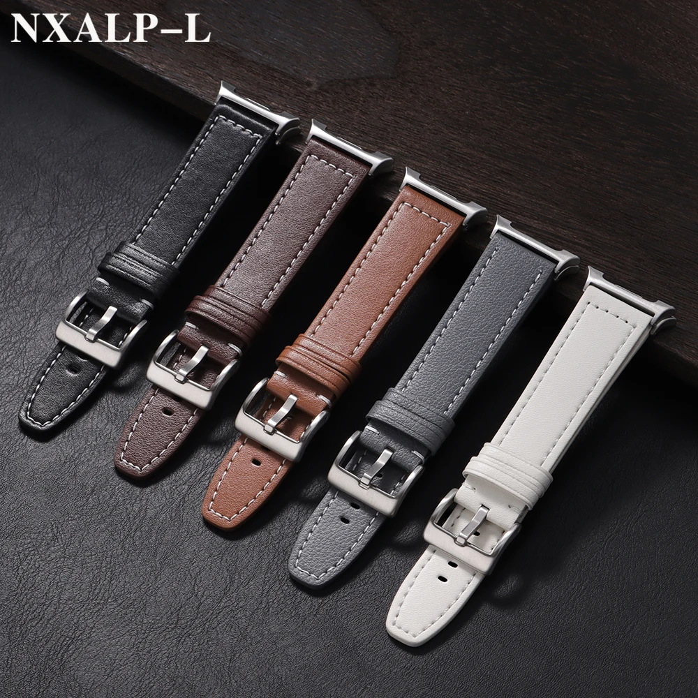 No Gaps Leather Strap for Samsung Galaxy Watch 8 Classic 46mm Replacement Band for Galaxy Watch 8 44mm 40mm Bracelet Accessorie
