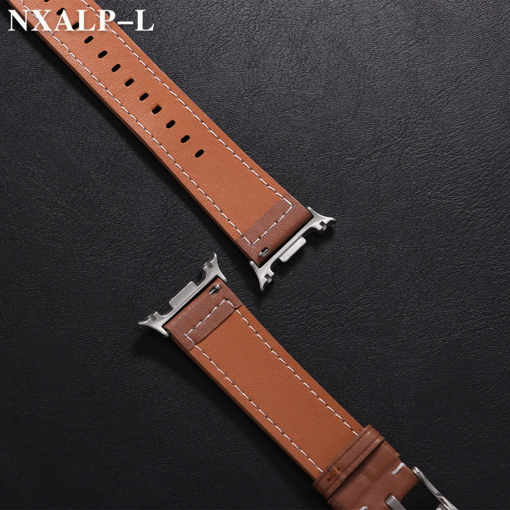 No Gaps Leather Strap for Samsung Galaxy Watch 8 Classic 46mm Replacement Band for Galaxy Watch 8 44mm 40mm Bracelet Accessorie